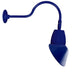 RAB GN1LED13NSAC11BL 13W LED Gooseneck Cone Shade with 24" Goose Arm, 4000K Color Temperature (Neutral), Spot Reflector, 11" Angled Cone Shade, Royal Blue Finish