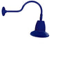 RAB GN1LED13YSST11BL 13W LED Gooseneck Straight Shade with 24" Goose Arm, 3000K (Warm), Spot Reflector, 11" Straight Shade, Royal Blue Finish