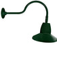 RAB GN1LED13YSSTG 13W LED Gooseneck Straight Shade with 24" Goose Arm, 3000K (Warm), Spot Reflector, 15" Straight Shade, Hunter Green Finish