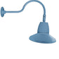 RAB GN1LED26YRSTLB 26W LED Gooseneck Straight Shade with 24" Goose Arm, 3000K (Warm), Rectangular Reflector, 15" Straight Shade, Light Blue Finish