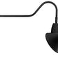 RAB GN2LED13NACB 13W LED Gooseneck Cone Shade with 35" Goose Arm, 4000K Color Temperature (Neutral), Flood Reflector, 15" Angled Cone Shade, Black Finish
