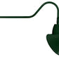 RAB GN2LED13NACG 13W LED Gooseneck Cone Shade with 35" Goose Arm, 4000K Color Temperature (Neutral), Flood Reflector, 15" Angled Cone Shade, Hunter Green Finish