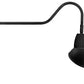RAB GN2LED13NRAD11B 13W LED Gooseneck Dome Shade with 35" Goose Arm, 4000K (Neutral), Rectangular Reflector, 11" Angled Dome Shade, Black Finish