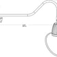 RAB GN2LED13NSAC11B 13W LED Gooseneck Cone Shade with 35" Goose Arm, 4000K Color Temperature (Neutral), Spot Reflector, 11" Angled Cone Shade, Black Finish