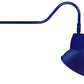 RAB GN2LED13YSADBL 13W LED Gooseneck Dome Shade with 35" Goose Arm, 3000K (Warm), Spot Reflector, 15" Angled Dome Shade, Royal Blue Finish