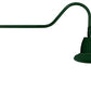 RAB GN2LED13YSST11G 13W LED Gooseneck Straight Shade with 35" Goose Arm, 3000K (Warm), Spot Reflector, 11" Straight Shade, Hunter Green Finish