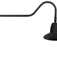 RAB GN2LED13YSSTB 13W LED Gooseneck Straight Shade with 35" Goose Arm, 3000K (Warm), Spot Reflector, 15" Straight Shade, Black Finish