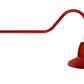 RAB GN2LED13YSSTR 13W LED Gooseneck Straight Shade with 35" Goose Arm, 3000K (Warm), Spot Reflector, 15" Straight Shade, Red Finish