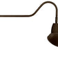 RAB GN2LED26NAD11BWN 26W LED Gooseneck Dome Shade with 35" Goose Arm, 4000K (Neutral), Flood Reflector, 11" Angled Dome Shade, Brown Finish