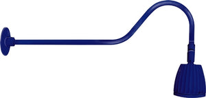 RAB GN2LED26NSBL 26W LED Gooseneck No Shade with 35" Goose Arm, 4000K (Neutral), Spot Reflector, Royal Blue Finish
