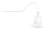 RAB GN2LED26NSST11W 26W LED Gooseneck Straight Shade with 35" Goose Arm, 4000K (Neutral), Spot Reflector, 11" Straight Shade, White Finish