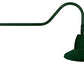 RAB GN2LED26NSSTG 26W LED Gooseneck Straight Shade with 35" Goose Arm, 4000K (Neutral), Spot Reflector, 15" Straight Shade, Hunter Green Finish