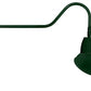 RAB GN2LED26YRAD11G 26W LED Gooseneck Dome Shade with 35" Goose Arm, 3000K (Warm), Rectangular Reflector, 11" Angled Dome Shade, Hunter Green Finish