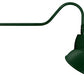 RAB GN2LED26YRADG 26W LED Gooseneck Dome Shade with 35" Goose Arm, 3000K (Warm), Rectangular Reflector, 15" Angled Dome Shade, Hunter Green Finish