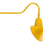 RAB GN2LED26YSACYL 26W LED Gooseneck Cone Shade with 35" Goose Arm, 3000K Color Temperature (Warm), Spot Reflector, 15" Angled Cone Shade, Yellow Finish
