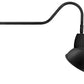 RAB GN2LED26YSADB 26W LED Gooseneck Dome Shade with 35" Goose Arm, 3000K (Warm), Spot Reflector, 15" Angled Dome Shade, Black Finish