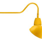 RAB GN2LED26YSADYL 26W LED Gooseneck Dome Shade with 35" Goose Arm, 3000K (Warm), Spot Reflector, 15" Angled Dome Shade, Yellow Finish