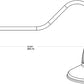 RAB GN2LED26YSSTS 26W LED Gooseneck Straight Shade with 35" Goose Arm, 3000K (Warm), Spot Reflector, 15" Straight Shade, Silver Finish