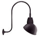 RAB GN3LED13YSAD11A 13W LED Gooseneck Dome Shade with Upcurve 30" High, 25" from Wall Goose Arm, 3000K (Warm), Spot Reflector, 11" Angled Dome Shade, Bronze Finish