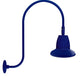 RAB GN3LED13YST11BL 13W LED Gooseneck Straight Shade with Upcurve 30" High, 25" from Wall Goose Arm, 3000K (Warm), Flood Reflector, 11" Straight Shade, Royal Blue Finish
