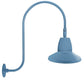 RAB GN3LED26NRSTLB 26W LED Gooseneck Straight Shade with Upcurve 30" High, 25" from Wall Goose Arm, 4000K (Neutral), Rectangular Reflector, 15" Straight Shade, Light Blue Finish