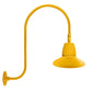 RAB GN3LED26NRSTYL 26W LED Gooseneck Straight Shade with Upcurve 30" High, 25" from Wall Goose Arm, 4000K (Neutral), Rectangular Reflector, 15" Straight Shade, Yellow Finish