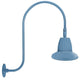 RAB GN3LED26NST11LB 26W LED Gooseneck Straight Shade with Upcurve 30" High, 25" from Wall Goose Arm, 4000K (Neutral), Flood Reflector, 11" Straight Shade, Light Blue Finish