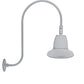 RAB GN3LED26NST11S 26W LED Gooseneck Straight Shade with Upcurve 30" High, 25" from Wall Goose Arm, 4000K (Neutral), Flood Reflector, 11" Straight Shade, Silver Finish