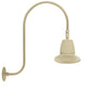 RAB GN3LED26YRST11I 26W LED Gooseneck Straight Shade with Upcurve 30" High, 25" from Wall Goose Arm, 3000K (Warm), Rectangular Reflector, 11" Straight Shade, Ivory Finish