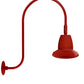 RAB GN3LED26YSSTR 26W LED Gooseneck Straight Shade with Upcurve 30" High, 25" from Wall Goose Arm, 3000K (Warm), Spot Reflector, 15" Straight Shade, Red Finish