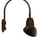 RAB GN4LED13YRAD11BWN 13W LED Gooseneck Dome Shade with Wall 20" High, 19" from Wall Goose Arm, 3000K (Warm), Rectangular Reflector, 11" Angled Dome Shade, Brown Finish