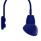 RAB GN4LED13YSAD11BL 13W LED Gooseneck Dome Shade with Wall 20" High, 19" from Wall Goose Arm, 3000K (Warm), Spot Reflector, 11" Angled Dome Shade, Royal Blue Finish