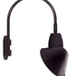 RAB GN4LED26NRACA 26W LED Gooseneck Cone Shade with Wall 20" High, 19" from Wall Goose Arm, 4000K Color Temperature (Neutral), Rectangular Reflector, 15" Angled Cone Shade, Bronze Finish
