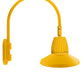 RAB GN4LED26NRSTYL 26W LED Gooseneck Straight Shade with Wall 20" High, 19" from Wall Goose Arm, 4000K (Neutral), Rectangular Reflector, 15" Straight Shade, Yellow Finish