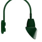 RAB GN4LED26NSAC11G 26W LED Gooseneck Cone Shade with Wall 20" High, 19" from Wall Goose Arm, 4000K Color Temperature (Neutral), Spot Reflector, 11" Angled Cone Shade, Hunter Green Finish