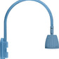 RAB GN4LED26NSLB 26W LED Gooseneck No Shade with Wall 20" High, 19" from Wall Goose Arm, 4000K (Neutral), Spot Reflector, Light Blue Finish