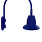 RAB GN4LED26NSST11BL 26W LED Gooseneck Straight Shade with Wall 20" High, 19" from Wall Goose Arm, 4000K (Neutral), Spot Reflector, 11" Straight Shade, Royal Blue Finish