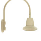 RAB GN4LED26NSST11I 26W LED Gooseneck Straight Shade with Wall 20" High, 19" from Wall Goose Arm, 4000K (Neutral), Spot Reflector, 11" Straight Shade, Ivory Finish