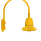 RAB GN4LED26NSST11YL 26W LED Gooseneck Straight Shade with Wall 20" High, 19" from Wall Goose Arm, 4000K (Neutral), Spot Reflector, 11" Straight Shade, Yellow Finish