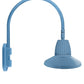 RAB GN4LED26NSTLB 26W LED Gooseneck Straight Shade with Wall 20" High, 19" from Wall Goose Arm, 4000K (Neutral), Flood Reflector, 15" Straight Shade, Light Blue Finish