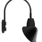 RAB GN4LED26YACB 26W LED Gooseneck Cone Shade with Wall 20" High, 19" from Wall Goose Arm, 3000K Color Temperature (Warm), Flood Reflector, 15" Angled Cone Shade, Black Finish