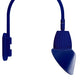 RAB GN4LED26YSAC11BL 26W LED Gooseneck Cone Shade with Wall 20" High, 19" from Wall Goose Arm, 3000K Color Temperature (Warm), Spot Reflector, 11" Angled Cone Shade, Royal Blue Finish