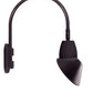 RAB GN5LED13NAC11A 13W LED Gooseneck Cone with Pole 20" High, 19" from Pole Goose Arm, 4000K Color Temperature (Neutral), Flood Reflector, 15" Angled Cone Shade, Bronze Finish