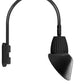 RAB GN5LED13NAC11B 13W LED Gooseneck Cone with Pole 20" High, 19" from Pole Goose Arm, 4000K Color Temperature (Neutral), Flood Reflector, 11" Angled Cone Shade, Black Finish