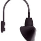 RAB GN5LED26YSACA 26W LED Gooseneck Cone with Pole 20" High, 19" from Pole Goose Arm, 3000K Color Temperature (Warm), Spot Reflector, 15" Angled Cone Shade, Bronze Finish