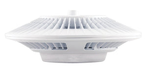 RAB GPLED26YW 26W LED Garage Light, 3000K Color Temperature (Warm), Pendant Mount, Standard Operation, White Finish