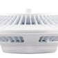 RAB GPLED52BBW/BL 52W LED Garage Light, 5100K Color Temperature (Cool), Pendant Mount, Bi-Level Operation, White Finish