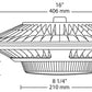 RAB GPLED78N 78W LED Garage Light, 4000K Color Temperature (Neutral), Pendant Mount, Standard Operation, Bronze Finish