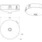 RAB GPLEDBBW Backbox Ceiling Light Accessory Compatible with GPLED26, GPLED52, GPLED78, PLED52, PLED78, White Finish