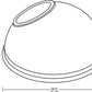 RAB GSADB 15" Angled Dome Shade